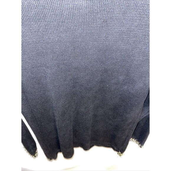 B.P. Design Women’s Christmas Sweater Size Small Black Floral Holly Gold Beads - Picture 12 of 12